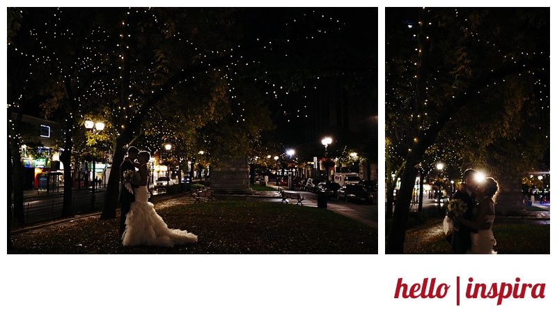 toronto night wedding portrait 