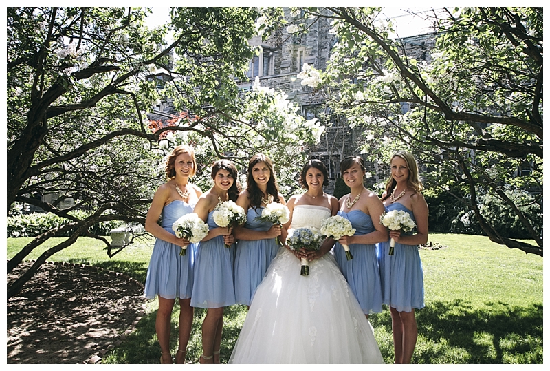 bridesmaids photos in uoft toronto photography