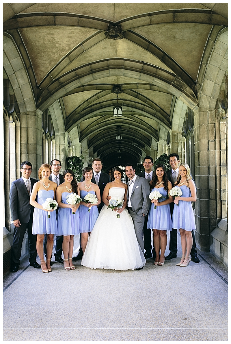 group photos in knox college downtown toronto wedding