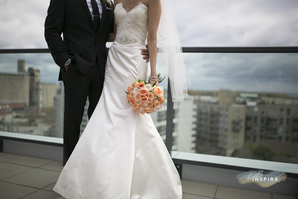 rooftop terrace wedding photo