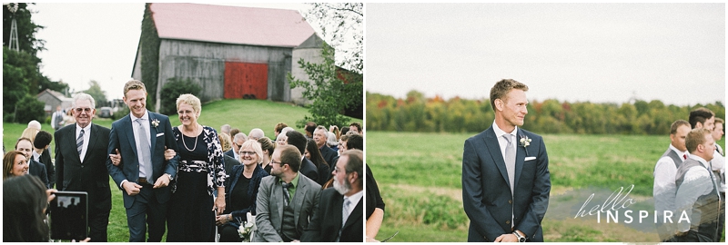 backyard wedding ceremony