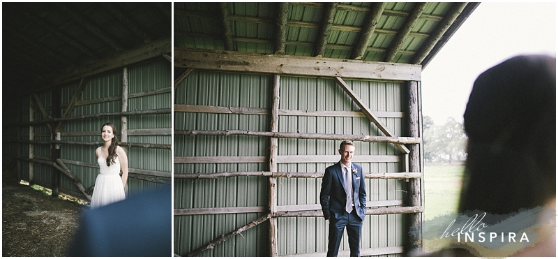 barn wedding bride and groom photos