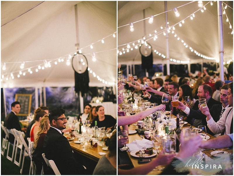 toronto backyard wedding reception 