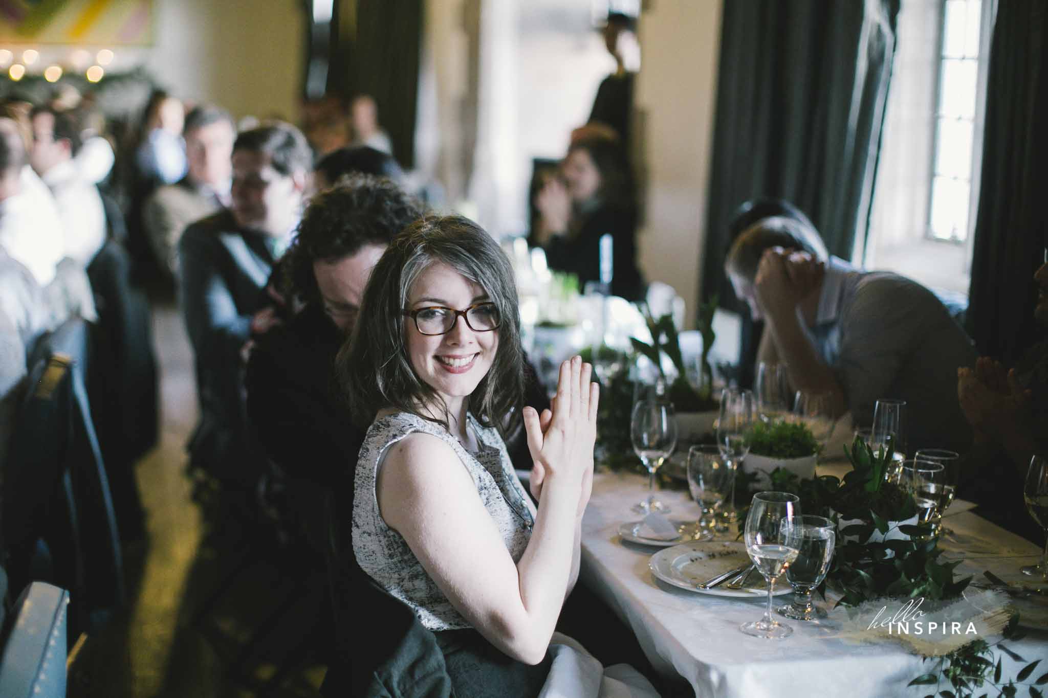 candid wedding photos in hart house uoft