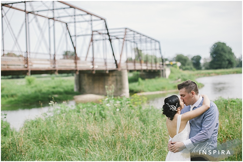 wedding photo by the water