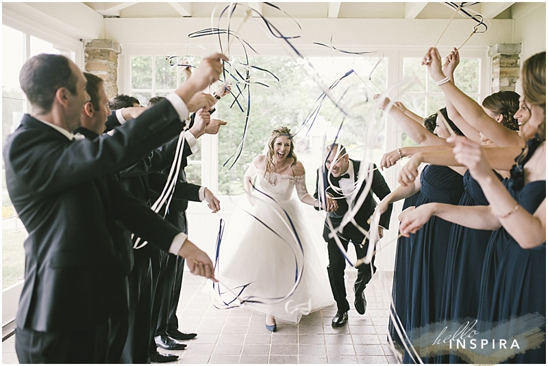 oakville wedding streamers idea