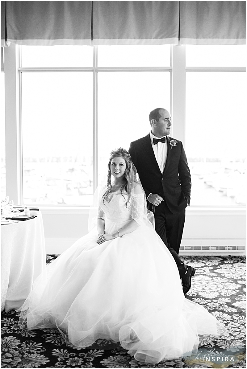 toronto classic black and white wedding photo