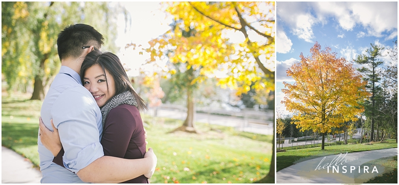 toronto fall engagement session