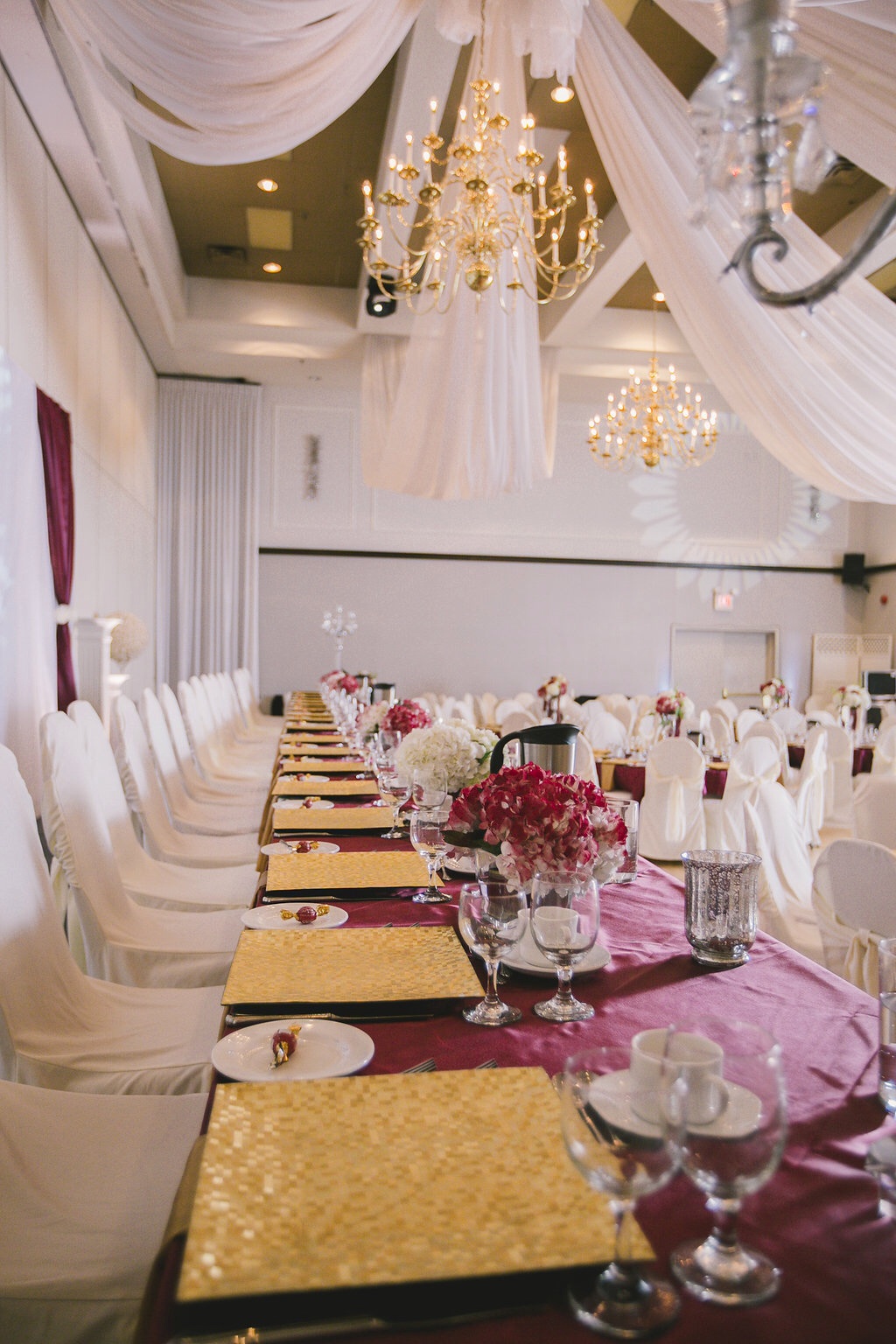 Carmen's stunning reception decor