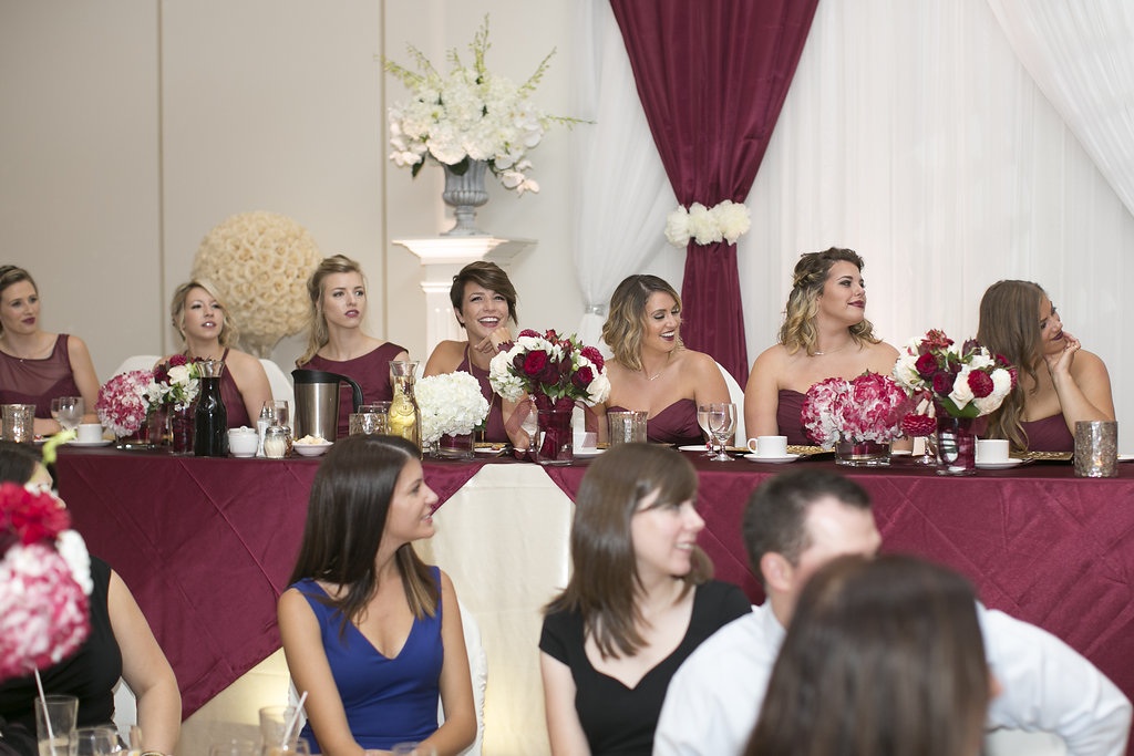 Bridal party reception photos