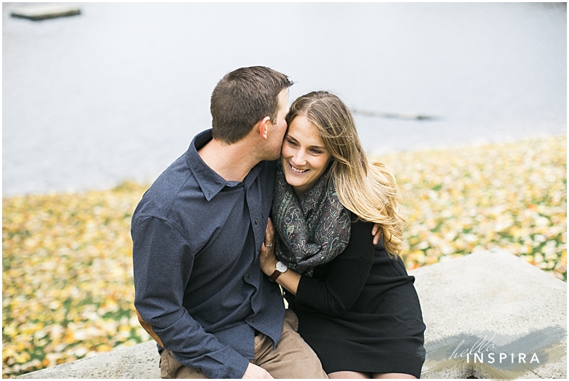 lake ontario outdoor engagement session