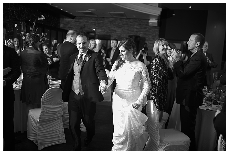 toronto reception bride and groom entrance wedding photographer